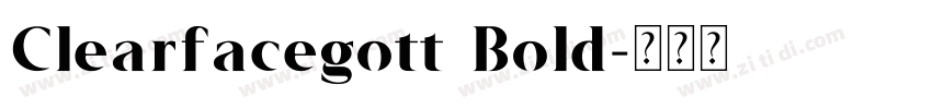 Clearfacegott Bold字体转换